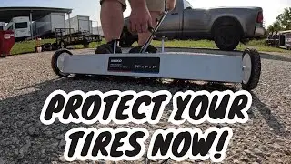 Avoid Tire Damage At Your Yard With This Magnet Sweeper!