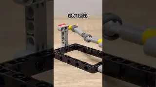 Shaft - Bevel Gears - Belt - Chain Drives #lego #legotechnic #mechanical #technic #mechanism #diy