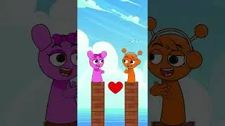 Orange will choose pink or red , funny memes sprunki #sprunki #memes #animation #shorts