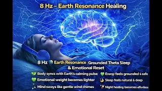 8 Hz Theta 🌱 Earth Resonance | Feel Grounded, Calm the Mind, Sleep Deep