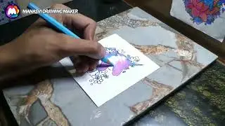 (Earth Day) Draw Unicorn In Minutes - Unbelievable Results! #shorts abstract unicorn painting
