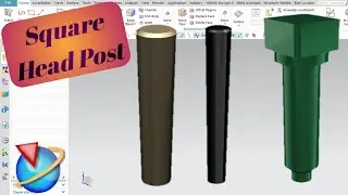 Set screw, Handle and stud | Square Head Post | Part Design | Siemens NX | UG NX | Assembly Designs