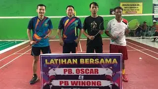 GOKIL!! SPARING BADMINTON ANTARA PB OSCAR DENY/CS 🆚 PB WINONGSAE CIKAPAT SERU MENGHIBUR MENENGANGKAN