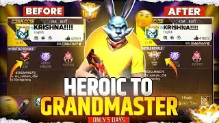 HEROIC TO GRANDMASTER IN ONLY 5 DAYS |New Solo Rank Push Tips And Tricks