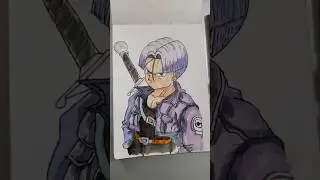 Future Trunks Drawing ⚔️ | Dragon Ball Z Art #art #painting #watercolorart #animeeart #anime