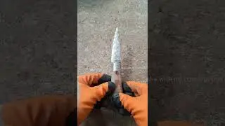 homemade knife from old file