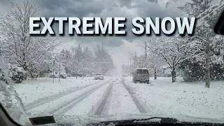 ❄️❄️❄️ Canada Winter: Extreme Snowfall Drive