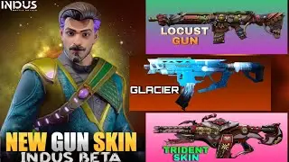 Indus game gun skin | Indus game Glacier gun skin | How to download Indus beta | Indus game all gun