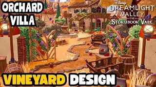 ANGLED COZY VINEYARD FARM~SIMPLE & FUNCTIONAL~MYTHOPIA DESIGN~DISNEY DREAMLIGHT VALLEY//OCHARD VILLA