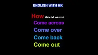 How should we use in english||English with hk