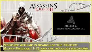 Assassin's Creed 2- Glyph Puzzle Solutions 11-15