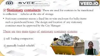 #Waste management (Components of waste management and container bin/vehicle storage method)