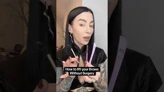 How to lift your Eyebrows without surgery. Using Kosas + Baebrow #browlifting #eyebrowtutorial
