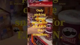 Only adding orange snacks for a F.R.I.E.N.D.S marathon #shorts #addtocart #snacks #friends #food #tv