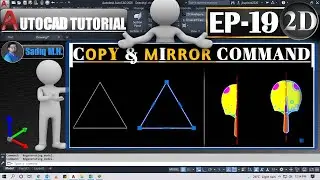 #19 AutoCAD Tutorial l Copy Command ll Mirror Command In Hindi