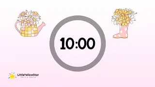 Retro Spring Timer For Kids - 10 Minutes Countdown Timer For Kids With Music | Classroom Timer
