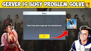 Pubg Lite Server Is Busy Please Try Again Later | Server Is Busy Error Code Restrict Area