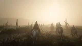 Red dead redemption 2 - ASMR - Relaxing trail ride with friends