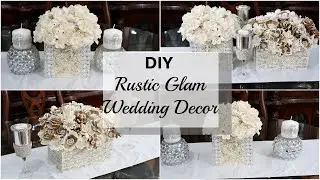 DIY RUSTIC WEDDING DECOR IDEAS | GLAM MEETS RUSTIC DECOR FT SOLA WOOD FLOWERS