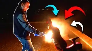 QUEMAMOS SU SETUP POR RETO Y LO TIRAMOS A LA PISCINA DESDE 15 METROS | BROMA RETO AMIGO
