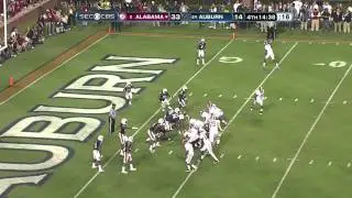 Alabama vs Auburn 2011: Milliner Interception Returned for Touchdown