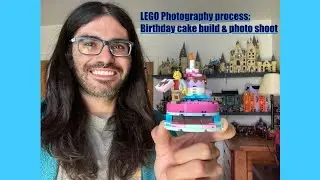 LEGO photography process: Birthday cake build & photoshoot