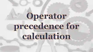 MS Excel - Operator precedence