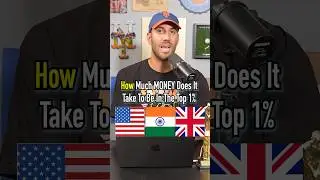 How Much Money To Be In The Top 1%?! #shorts #countries #world #india #usa