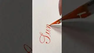 Summer feelings ☀️🏖️ #summer #calligraphy #satisfying #pointedpen #shorts