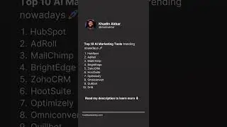 Top 10 AI Marketing Tools 🚀