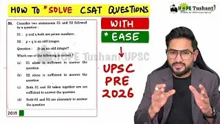 *Solve CSAT Questions with *EASE 🔥| UPSC-PRE 2026#ias #upsc #prelims2026 #csat #pre2026 #upscexam