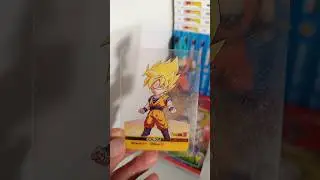 Mini Goku SSJ Lamincards Trasparente Edibas | Album Platino n.16 #shorts