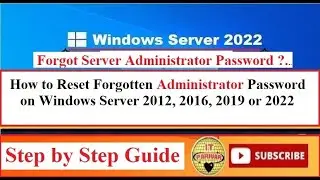 Как сбросить забытый пароль администратора на Windows Server 2022, 2019, 2016 или 2012.