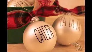 How to Make Your Own Rae Dunn Inspired Christmas Ornaments