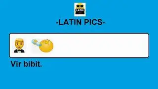 Latin Pics #1   Learn Latin with emojis- SUBJECT VERB