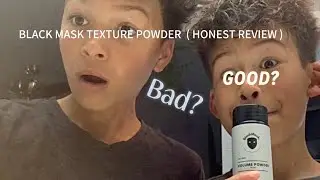 So we tried black mask texture powder&hellip; ( HONEST REVIEW)