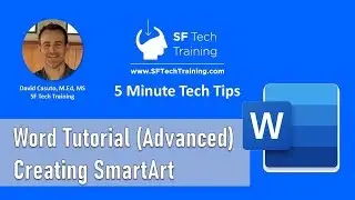 Word Tutorial Advanced  - How to Create SmartArt