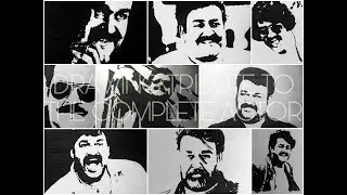 Drawing Tribute to Mohanlal | Lalettan Stencil Speed Drawing | 10 Mohanlal within 80 seconds
