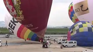 ２０１５佐賀バルーンフェスタ　バルーン競技ゴーサイン準備から