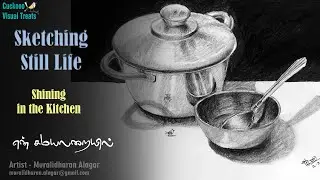 Sketching Still life | From my Kitchen | Learn drawing and shading | Learn symmetry and sketching
