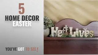 Top 10 Home Decor Easter [2018 ]: &ldquo;He Lives&rdquo; Table Top Decor Jesus Christ Resurrected Easter