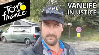 POLICE SEND US AWAY | Wild camping VANLIFE TOUR DE FRANCE | Offgrid vanlife holiday France