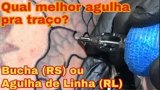 Qual a diferença do traço com bucha RS ou agulha de traço RL?