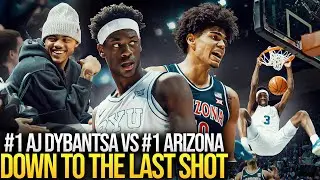 #1 AJ Dybantsa PISSED TF OFF VS REFS. #1 Arizona VS #13 BYU Battle of The BEST Freshmen