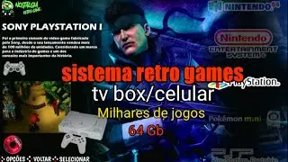 Retro game para tv box/celular funciona em qualquer dispositivo Android.