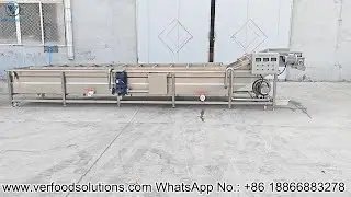 VERFOODSOLUTIONS 6m Air Bubble Fruit and Vegetable Washing Machine Show