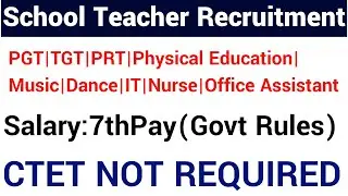 FRESHERS ELIGIBLE II SCHOOL TEACHERS VACANCY 2023 II PRT TGT PGT OTHER TEACHING NON TEACHING POSTS