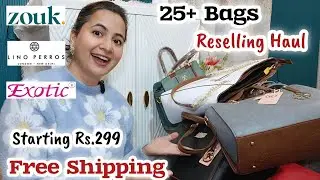 25+ Office & Sling  Bags Reselling Haul Start Rs. 299 Only | Exotic ,Lavie ,Zouk ,Lino Perros Bags |