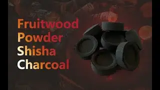 Hookah Charcoal | Black Round Charcoal D33mm | Fruitwood Shisha Charcoal | Powdered Charcoal