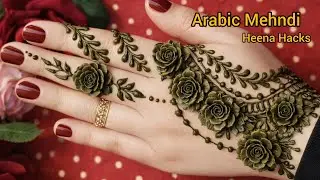 Very Easy Mehndi design 😱 / Beautiful Arabic mehndi Design ❤️ / मेहंदी डिज़ाइन  mehandi ka design 